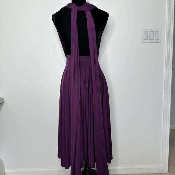 Two Birds Mini Convertible Dress Purple - Picture 2 of 6